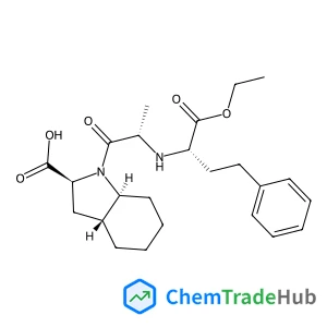 (2S,3aR,7aS)-1-[(2S)-2-{[(2S)-1-ethoxy-1-oxo-4-phenylbutan-2-yl]amino}propanoyl]-octahydro-1H-indole-2-carboxylic acid