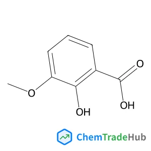 2-Hydroxy-3-methoxybenzoic acid Chemical_Structure_Of