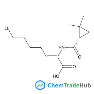 (2Z)-7-Chloro-2-({[(1S)-2,2-dimethylcyclopropyl]carbonyl}amino)-2-heptenoic acid