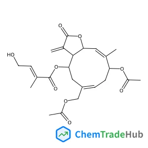 (3aR,4R,6Z,9S,10E,11aR)-9-Acetoxy-6-(acetoxymethyl)-10-methyl-3-methylene-2-oxo-2,3,3a,4,5,8,9,11a-octahydrocyclodeca[b]furan-4-yl (2E)-4-hydroxy-2-methyl-2-butenoate
