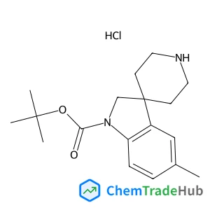 2-Methyl-2-propanyl 5-methylspiro[indole-3,4'-piperidine]-1(2H)-carboxylate hydrochloride (1:1)