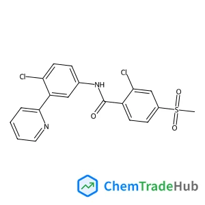 2-Chloro-N-[4-chloro-3-(2-pyridinyl)phenyl]-4-(methylsulfonyl)benzamide