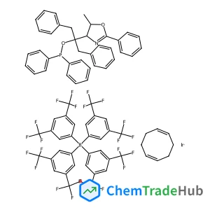 ((4R,5R)-(+)-O-[1-BENZYL-1-(5-METHYL-2-PHENYL-4,5-DIHYDROOXAZOL-4-YL)-2-PHENYLETHYL] (DIPHENYLPHOSPHINITE)(1,5-COD)IRIDIUM(I) TETRAKIS(3,5-BIS(TRIFLUOROMETHYL)PHENYLBORATE, MIN. 97% (R,R)-[COD]IR[PH2PTHREPHOX]