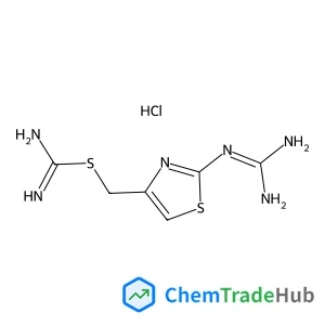 (2-Carbamimidamido-1,3-thiazol-4-yl)methyl carbamimidothioate dihydrochloride