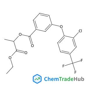 1-Ethoxy-1-oxo-2-propanyl 3-[2-chloro-4-(trifluoromethyl)phenoxy]benzoate