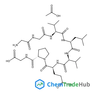 Glycylglycyl-L-valyl-L-leucyl-L-valyl-L-glutaminyl-L-prolylglycine acetate (1:1)