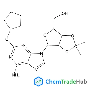 2-(Cyclopentyloxy)-2',3'-O-(1-methylethylidene)-adenosine