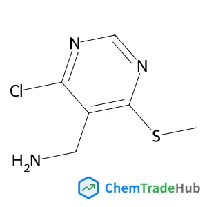 1-[4-Chloro-6-(methylsulfanyl)-5-pyrimidinyl]methanamine