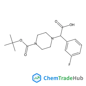 (3-Fluorophenyl)(4-{[(2-methyl-2-propanyl)oxy]carbonyl}-1-piperazinyl)acetic acid