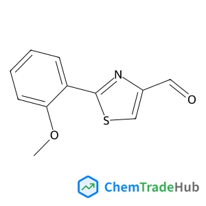 2-(2-Methoxyphenyl)-1,3-thiazole-4-carbaldehyde structure 2-(2-Methoxyphenyl)-1,3-thiazole-4-carbaldehyde structure