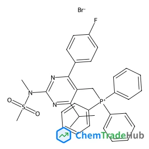 ((4-(4-Fluorophenyl)-6-isopropyl-2-(N-methylmethylsulfonamido)pyrimidin-5-yl)methyl)triphenylphosphonium bromide