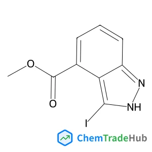 Methyl 3-iodo-1H-indazole-4-carboxylate Chemical_Structure_Of