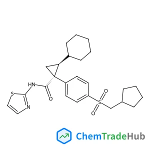 (1R,2S)-2-CYCLOHEXYL-1-(4-((CYCLOPENTYLMETHYL)SULFONYL)PHENYL)-N-(THIAZOL-2-YL)CYCLOPROPANECARBOXAMIDE