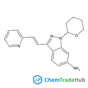 (E)-3-[2-(Pyridin-2-YL)ethenyl]-1-(tetrahydro-2H-pyran-2-YL)-1H-indazol-6-amine