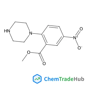 Methyl 5-nitro-2-(1-piperazinyl)benzoate Chemical_Structure_Of