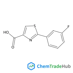 2-(3-Fluorophenyl)-1,3-thiazole-4-carboxylic acid structure