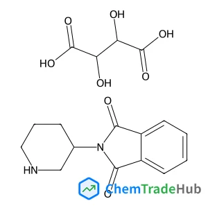 (2S,3S)-2,3-Dihydroxysuccinic acid - 2-[(3R)-3-piperidinyl]-1H-isoindole-1,3(2H)-dione (1:1)
