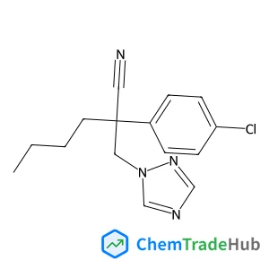 2-(4-Chlorophenyl)-2-(1H-1,2,4-triazol-1-ylmethyl)hexanenitrile