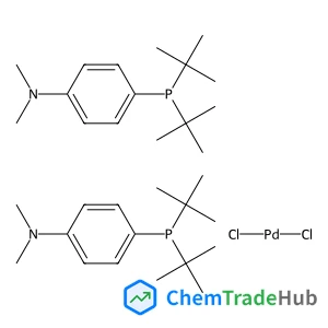 4-[Bis(2-methyl-2-propanyl)phosphino]-N,N-dimethylaniline - dichloropalladium (2:1)