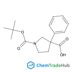 1-{[(2-Methyl-2-propanyl)oxy]carbonyl}-3-phenyl-3-pyrrolidinecarboxylic acid