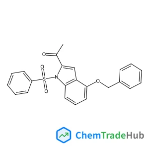 1-(4-(benzyloxy)-1-(phenylsulfonyl)-1H-indol-2-yl)ethanone