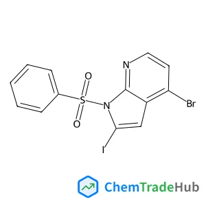 4-Bromo-2-iodo-1-(phenylsulfonyl)-1H-pyrrolo[2,3-B]pyridine