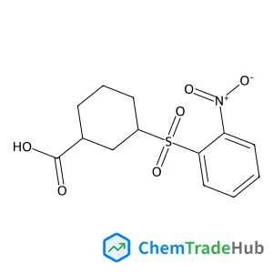 3-(2-NITROPHENYLSULFONYL)CYCLOHEXANECARBOXYLIC ACID