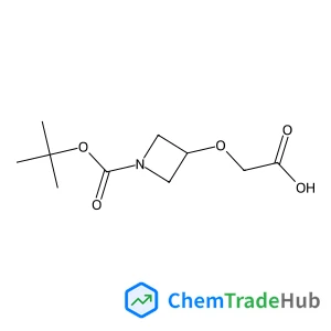 1-Boc-(3-carboxymethoxy)azetidine structure