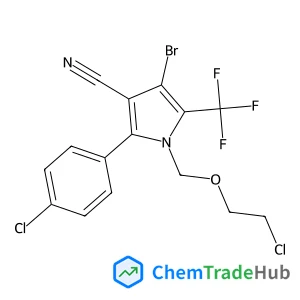 4-Bromo-1-[(2-chloroethoxy)methyl]-2-(4-chlorophenyl)-5-(trifluoromethyl)-1H-pyrrole-3-carbonitrile