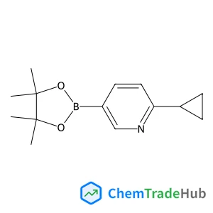 2-Cyclopropyl-5-(4,4,5,5-tetramethyl-1,3,2-dioxaborolan-2-yl)pyridine