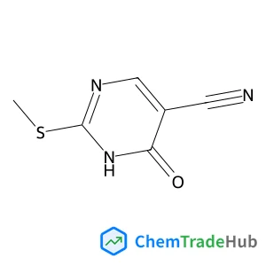 4-Hydroxy-2-(methylthio)pyrimidine-5-carbonitrile structure 4-Hydroxy-2-(methylthio)pyrimidine-5-carbonitrile structure