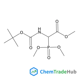 Methyl 2-((tert-butoxycarbonyl)amino)-2-(dimethoxyphosphoryl)acetate