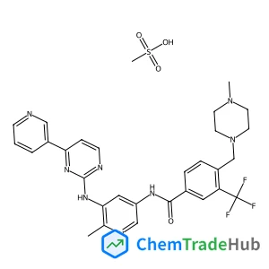 4-[(4-Methyl-1-piperazinyl)methyl]-N-(6-methyl-5-{[4-(3-pyridinyl)-2-pyrimidinyl]amino}-3-pyridinyl)-3-(trifluoromethyl)benzamide methanesulfonate (1:1)