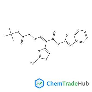 2-Methyl-2-propanyl ({(E)-[1-(2-amino-1,3-thiazol-4-yl)-2-(1,3-benzothiazol-2-ylsulfanyl)-2-oxoethylidene]amino}oxy)acetate