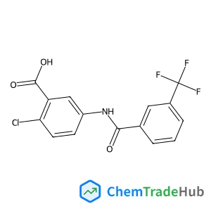 2-Chloro-5-{[3-(trifluoromethyl)benzoyl]amino}benzoic acid