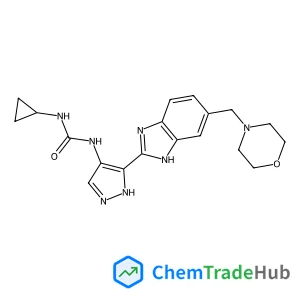 1-Cyclopropyl-3-(3-(5-(morpholinomethyl)-1H-benzo[d]imidazol-2-yl)-1H-pyrazol-4-yl)urea