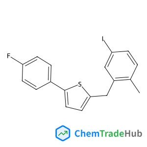 2-(4-Fluorophenyl)-5-[(5-iodo-2-methylphenyl)methyl]thiophene