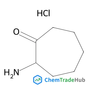 2-Aminocycloheptanone hydrochloride (1:1) structure