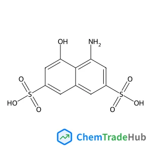 4-Amino-5-hydroxy-2,7-naphthalenedisulfonic acid Chemical_Structure_Of