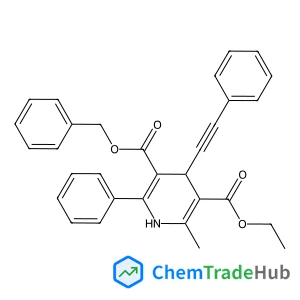 5-Benzyl 3-ethyl 2-methyl-6-phenyl-4-(phenylethynyl)-1,4-dihydro-3,5-pyridinedicarboxylate