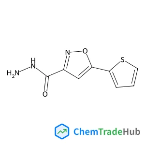 5-(2-Thienyl)-1,2-oxazole-3-carbohydrazide structure 5-(2-Thienyl)-1,2-oxazole-3-carbohydrazide structure
