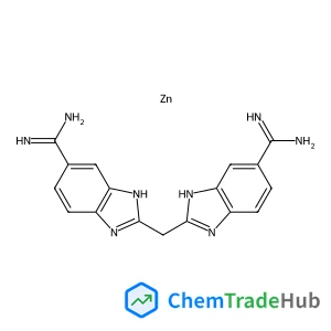 2-[(6-carbamimidoyl-1H-benzimidazol-2-yl)methyl]-3H-benzimidazole-5-carboximidamide;zinc