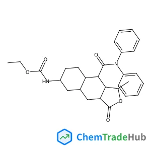 Ethyl ((1R,3aR,4aR,6R,8aR,9S,9aS)-9-(diphenylcarbamoyl)-1-methyl-3-oxododecahydronaphtho[2,3-c]furan-6-yl)carbamate