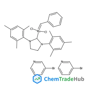 3-Bromopyridine - benzylidene(dichloro)(1,3-dimesityl-2-imidazolidinylidene)ruthenium (2:1)