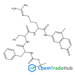 N-{[(2-Methyl-2-propanyl)oxy]carbonyl}-L-phenylalanyl-L-seryl-N~5~-(diaminomethylene)-N-(5-methyl-2-oxo-2H-chromen-7-yl)-L-ornithinamide acetate (1:1)