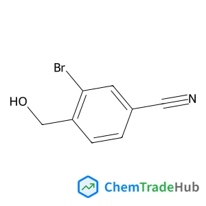 3-Bromo-4-(hydroxymethyl)benzonitrile Chemical_Structure_Of