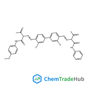 2-[(E)-{4'-[(E)-(1-Anilino-1,3-dioxo-2-butanyl)diazenyl]-3,3'-dichloro-4-biphenylyl}diazenyl]-N-(4-methoxyphenyl)-3-oxobutanamide
