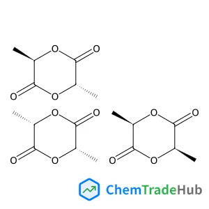 1,4-Dioxane-2,5-dione, 3,6-dimethyl-, (3R,6R)-, polymer with rel-(3R,6S)-3,6-dimethyl-1,4-dioxane-2,5-dione and (3S,6S)-3,6-dimethyl-1,4-dioxane-2,5-dione (9CI, ACI)