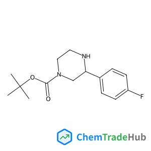 2-Methyl-2-propanyl (3S)-3-(4-fluorophenyl)-1-piperazinecarboxylate