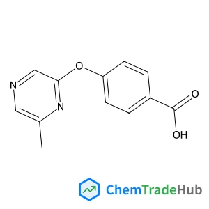 4-[(6-Methyl-2-pyrazinyl)oxy]benzoic acid